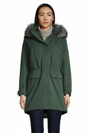 NWOT Lands' End Sz 2X Women's Green Expedition Down Waterproof Winter Parka Coat