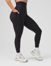 Buffbunny Rosa High Rise Side Pocket Full Length Leggings Black Small