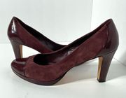 Cole Haan Patent Leather & Suede Pumps Size 9.5B