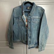 Women's Essential Bar & Shield Denim Jacket - Medium Indigo