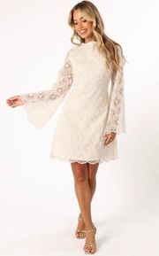 Bell Sleeve Lace Mini Dress -   Size Medium