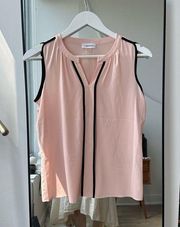 Calvin Klein Light Pink Colorblock Tank Top