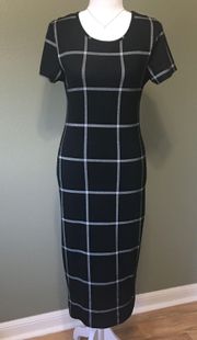 Plaid midi dress