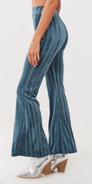 Velvet High Waisted Flare Pants 