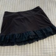 Avia Black Ruffled Skort Size M