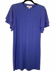 Michael Kors Dress periwinkle purple shift mini dress size XS NWT