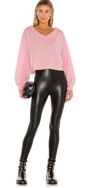 Commando Perfect Faux Leather Black High Waist Leggings