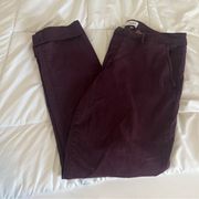 Pistola Maroon Ankle Crop Pants Size 16W