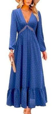 Womens Long Sleeve Maxi Dress