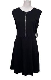 New York and Company Women's Fit and Flare Dress in Black, Size L NEW