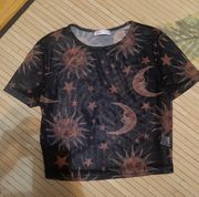 Sunshine Moon Star Shirt Size Large 