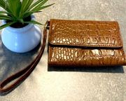 Vegan leather wristlet NWT