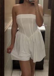 White Corset Romper