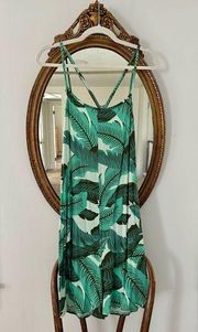 NWT Soft Leaf Print Romper