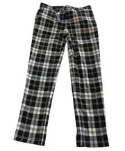 ZARA  Pants Womens 29 Black White Plaid Ankle Trousers Mid Rise Business Poly