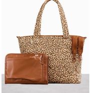 BÉIS the Tote Cotton Canvas Tote
Diaper Bag in wild child leopard print