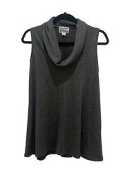 Madison & Berkeley Gray Cowl Droopy Neck Sleeveless Top