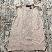 LIZ‎ CLAIBORNE COLLECTION Silk Cashmere Knit Sweater Vest Size Small