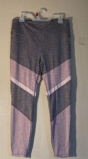 Serene  XL Leggings Heather Grey & Lavender Check Listings For Matching Sweater Availability