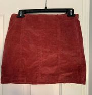 Corduroy Mini Skirt