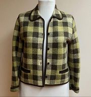 Jones New York Brown Merino Wool Jacket/Blazer