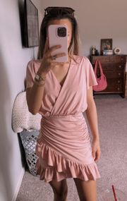 Fitted Pink Mini Dress 