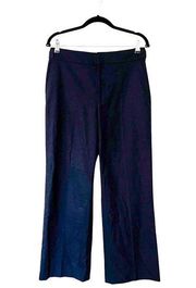 CLUB MONACO High Rise Wide Leg Navy Trousers Sz 6