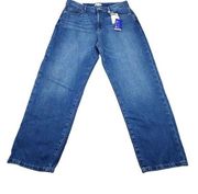 Forever 21 Premium Women's Dad Jeans Mid Rise Relaxed Straight Leg Blue Size 29