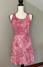 5th & Love Red White Stripe Sleeveless Swimsuit Coverup Dress Small