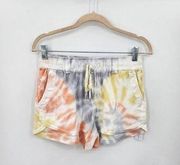 NWT Young Fabulous & Broke Terry Cloth Tie Dye High Rise Women Medium Shorts