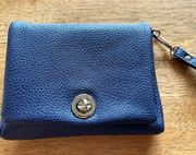 Navy wristlet