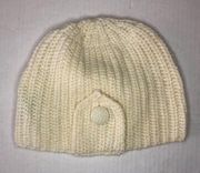 Moda International Hat Cream Knit Winter Hat EUC One Size Beanie