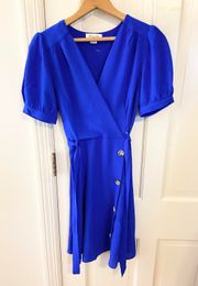 NWOT  blue milkmaid babydoll retro dress