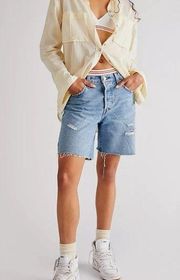 Levi’s 501 90s Sketch Artist Distressed Mid Thigh Shorts