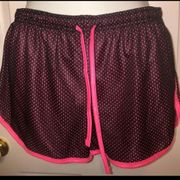 Zone Pro Sz L Black Pink Mesh Running Shorts NEW NWT