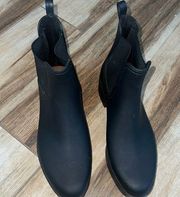 Jeffrey Campbell black rain boots