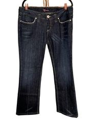 BEBE Womens Dark Wash Denim Bootcut Jeans Size 31
