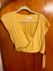 Yellow Cap Sleeve top