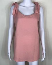 White Birch Tie Strap Top Lined Tank Top