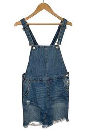 New Arizona Overalls Jumper Wiskering Y2K 90s Dress Denim Jean Blue S