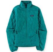 Patagonia Turquoise Blue Nano Puff Jacket Quilted Women's Size Extra Small