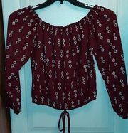 Off the Shoulder Blouse Size Small