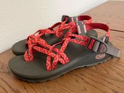 Chacos Chaco Z/Cloud X2 Sport Sandal Red Peach Triangle Pattern