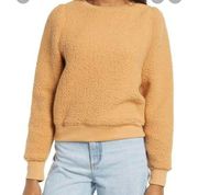 TREASURE & BOND Brushed Fleece Sweatshirt in Tan Doe XS NEW