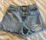 High Rise Girlfriend Jean Shorts