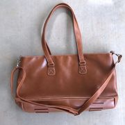 Brown Cognac Large Laptop Satchel Bag Briefcase