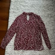 Maroon blouse! Perfect for summer!