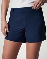 Spanx Navy Blue Sunshine Shorts, 4” Size Small New