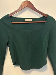 Altr’d State Corset Green Sweater 