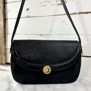 Vintage Textured Leather Shoulder Bag